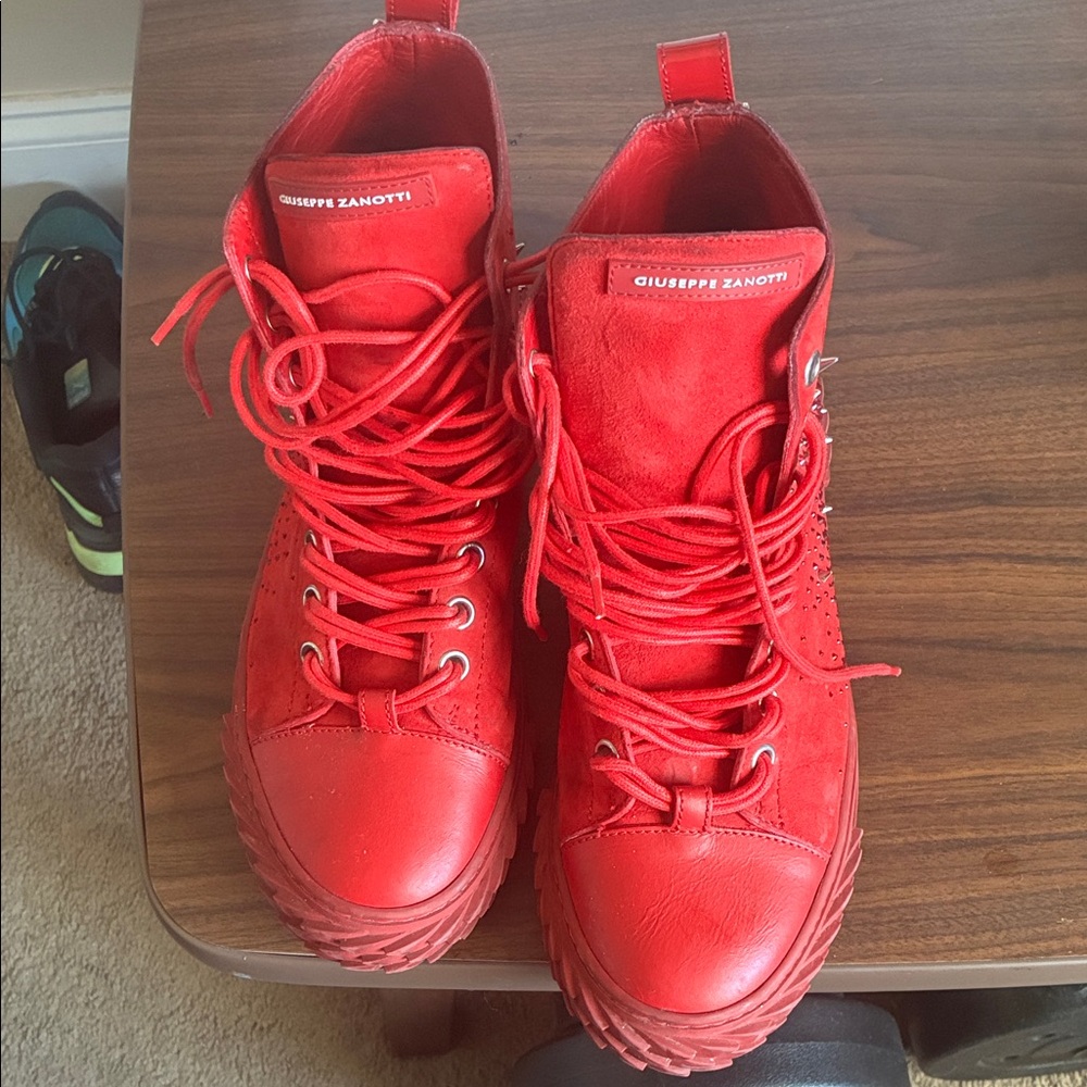Giuseppe Zanotti Bold Red Sneakers
